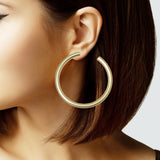104161, 60MM SIMPLE ROUND HOOP EARRING