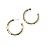 104163, 30MM SIMPLE ROUND HOOP EARRING