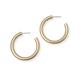 104163, 30MM SIMPLE ROUND HOOP EARRING