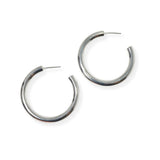 104163, 30MM SIMPLE ROUND HOOP EARRING