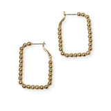 104164, LARGE GEOMETRIC BEADED HOOP EARRING