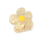 104174, DAISY FLOWER CELLULOID ACETATE HAIR CLAW