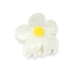104174, DAISY FLOWER CELLULOID ACETATE HAIR CLAW