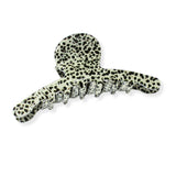 104175, LEOPARD ANIMAL PRINT CELLULOID ACETATE HAIR CLAW
