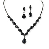 104193, CUBIC ZIRCONIA ACCENT CRYSTAL RHINESTONE NECKLACE