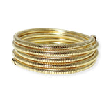 104211, SIMPLE METAL WRAP AROUND STRETCH BRACELET