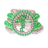 104212, "PRETTY GIRL" PEARL STRETCH BRACELET