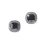 104260, GEOMETRIC CUBIC ZIRCONIA STUD EARRING