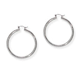 104269, 50MM GOLD DIPPED, TEXTURED ROUND HOOP EARRING