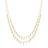 104304, DAINTY CHARM DOUBLE LAYERED NECKLACE