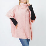 104308, SLUB KNIT TURTLE NECK PULL-OVER TOP