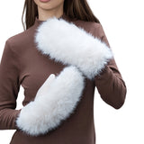 104318, SPARKLE ACCENT SOFT FUR MITTEN GLOVES