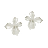104326, FLOWER METAL STUD EARRING