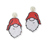 104387, CHRISTMAS GNOME DANGLE EARRING