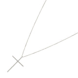 104470, PAVE CROSS PENDANT NECKLACE