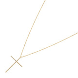 104470, PAVE CROSS PENDANT NECKLACE