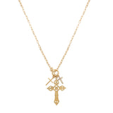 104472, CROSS CHARM TOGGLE PENDANT NECKLACE