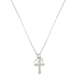 104472, CROSS CHARM TOGGLE PENDANT NECKLACE