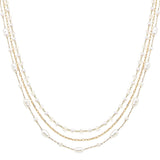 104474, FRESHWATER PEARL ACCENT MULTI LAYERED NECKLACE