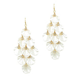 104480, FRESHWATER PEARL FLOWER PETAL DANGLE EARRING