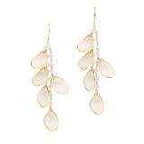 104481, FLOWER PETALS DROP DANGLE EARRING