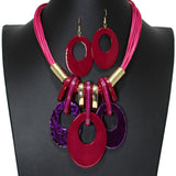 104490, GEOMETRIC CELLULOID ACETATE NECKLACE