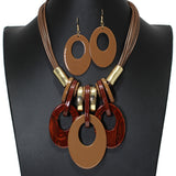 104490, GEOMETRIC CELLULOID ACETATE NECKLACE
