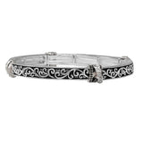 104520, FILIGREE VINTAGE METAL STRETCH BRACELET