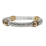 104523, TEXTURED VINTAGE METAL STRETCH BRACELET