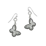 104526, BUTTERFLY METAL DANGLE EARRING