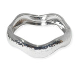 104557, HAMMERED WAVY METAL BANGLE BRACELET
