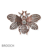 104589, BEE RHINESTONE PIN BROOCH