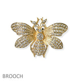 104589, BEE RHINESTONE PIN BROOCH
