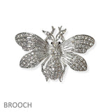 104589, BEE RHINESTONE PIN BROOCH