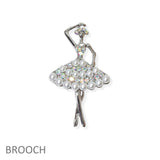104590, BALLERINA PEARL WITH RHINESTONE PIN BROOCH