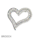 104591, HEART PEARL WITH CRYSTAL RHINESTONE PIN BROOCH