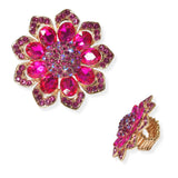 104613, FLOWER CRYSTAL RHINESTONE STRETCH RING