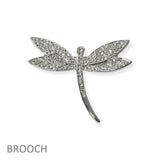 104635, DRAGONFLY RHINESTONE PIN BROOCH