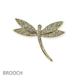 104635, DRAGONFLY RHINESTONE PIN BROOCH