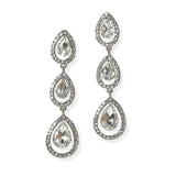 104645, TEARDROP ACCENT CRYSTAL RHINESTONE DROP DANGLE EARRING