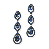 104645, TEARDROP ACCENT CRYSTAL RHINESTONE DROP DANGLE EARRING
