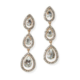 104645, TEARDROP ACCENT CRYSTAL RHINESTONE DROP DANGLE EARRING