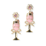 104669, "BRIDE" WEDDING CUP DANGLE EARRING