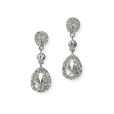 104672, TEARDROP ACCENT CRYSTAL RHINESTONE DANGLE EARRING