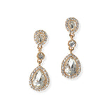104672, TEARDROP ACCENT CRYSTAL RHINESTONE DANGLE EARRING