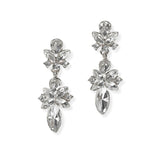 104673, MULTI SHAPE RHINESTONE DANGLE EARRING