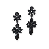 104673, MULTI SHAPE RHINESTONE DANGLE EARRING