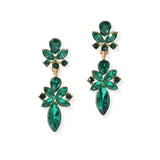 104673, MULTI SHAPE RHINESTONE DANGLE EARRING