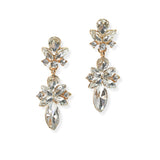 104673, MULTI SHAPE RHINESTONE DANGLE EARRING