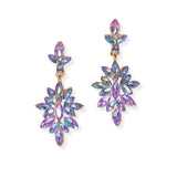 104674, MARQUISE ACCENT RHINESTONE DANGLE EARRING